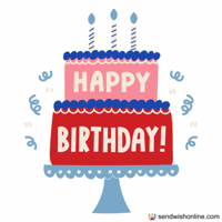 Happy Birthday GIF by sendwishonline.com