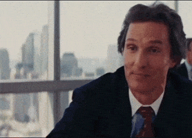 matthew mcconaughey cheers GIF by REBEKAH