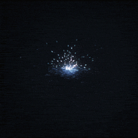 glow black and white GIF by Erica Anderson