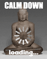 Buddha Calm Down GIF by GIF IT UP