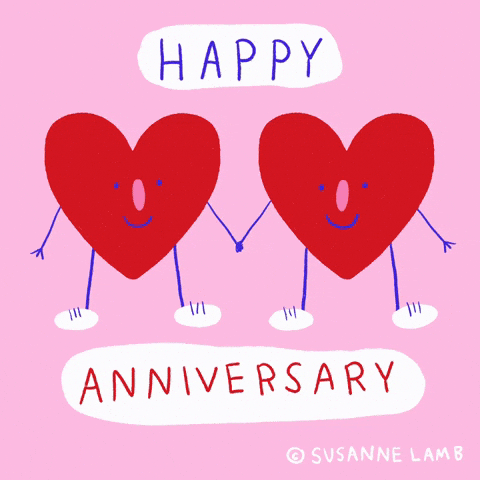 I Love You Anniversary GIF by Susanne Lamb