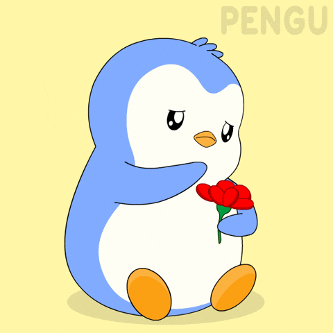 Crushing In Love GIF by Pudgy Penguins by pudgypenguins