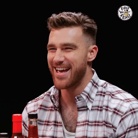 Travis Kelce Lol GIF by First We Feast by firstwefeast