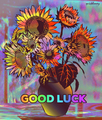 Best Wishes Good Luck GIF by PEEKASSO