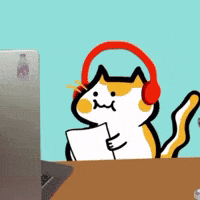 Music Production Cat GIF by Poku Meow