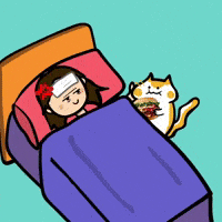 Cat Living GIF by Poku Meow