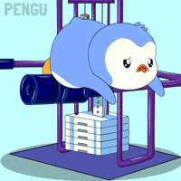 Working Out GIF by Pudgy Penguins
