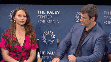 Nathan Fillion Surprise GIF by The Paley Center for Media