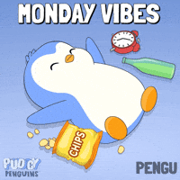 Tired Good Morning GIF by Pudgy Penguins