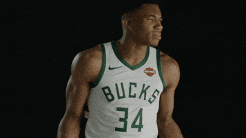 giannis antetokounmpo milwaukee bucks reaction pack GIF by Milwaukee Bucks