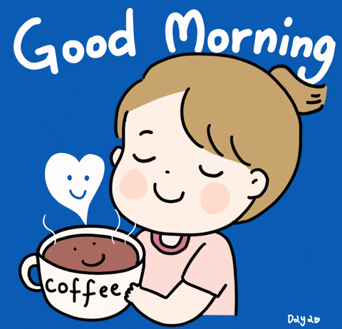 Giphy - Good Morning Coffee GIF by 大姚Dayao