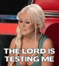 Frustrated Christina Aguilera GIF