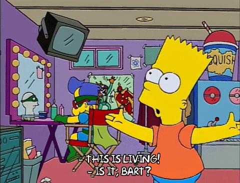 bart simpson television GIF
