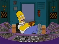 Relaxed Homer Simpson GIF