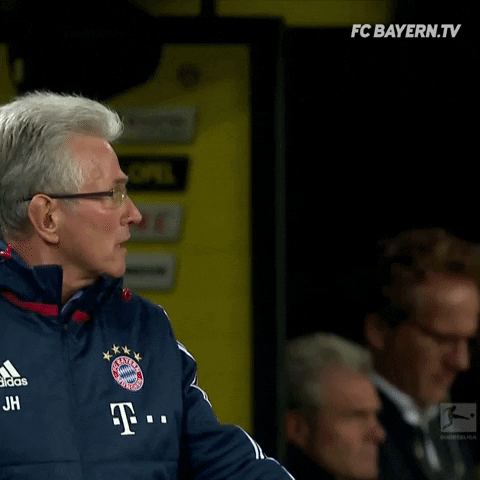 excited finger GIF by FC Bayern Munich