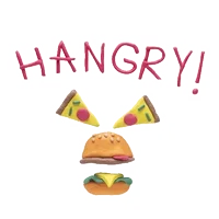 Angry Pizza Sticker by cintascotch