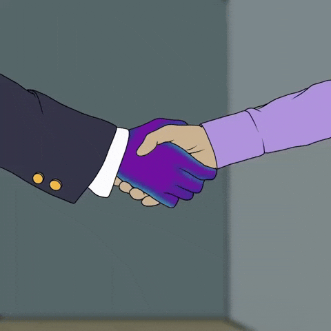 Hand Shake GIF by snek