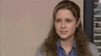 The Office gif. Jenna Fischer as Pam speaks to us with a calm front, then looks down and begins to cry, covering her eyes with her hand.