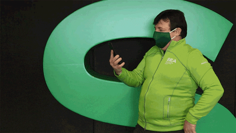 Phone Reaction GIF by Seattle-Tacoma International Airport
