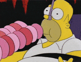 the simpsons donuts GIF the simpsons donuts GIF