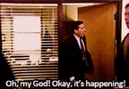 its happening the office GIF via giphy.com
