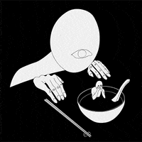 sad black and white GIF by Ghostqiao