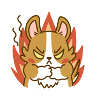 Angry On Fire GIF by Lazy Corgi