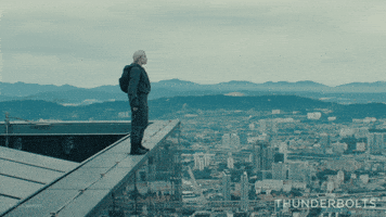 Jump Fall Off GIF by Marvel Studios