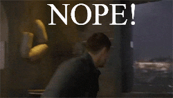 Giphy - dean winchester jumping out the window GIF