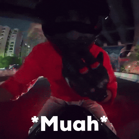Biker Flyingkiss GIF