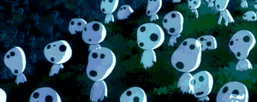 studio ghibli forest GIF