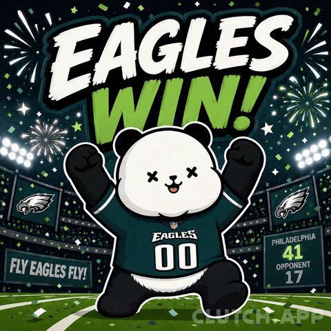 Winning Philadelphia Eagles GIF by Kanpai Pandas