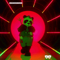 Panda Entrance GIF by The Masked Singer UK & The Masked Dancer UK