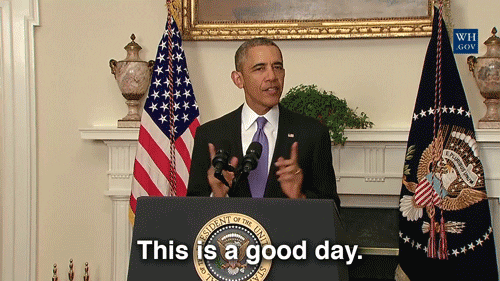 Obama Good Day GIF