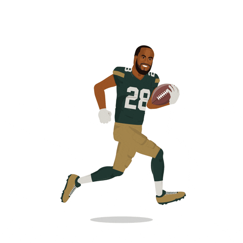 Green Bay Packers Running GIF by SportsManias