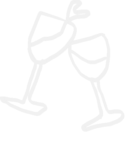Cheers Wine Sticker by Studio Saunio