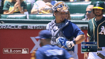 Looking Back Tampa Bay Rays GIF by MLB