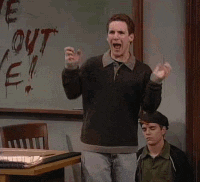 corey from boy meets world in full panic mode
