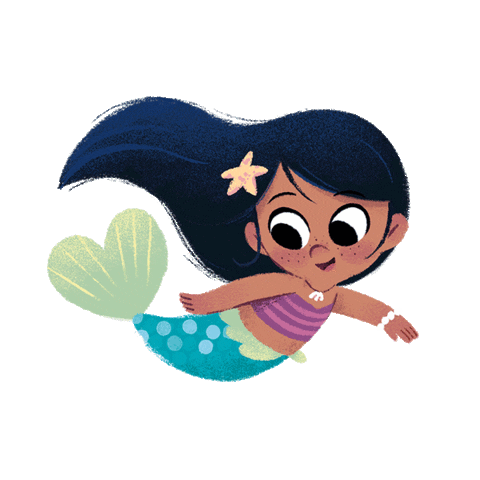 Happy Little Mermaid Sticker by Ladybird Books UK