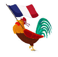 France French National Day Sticker