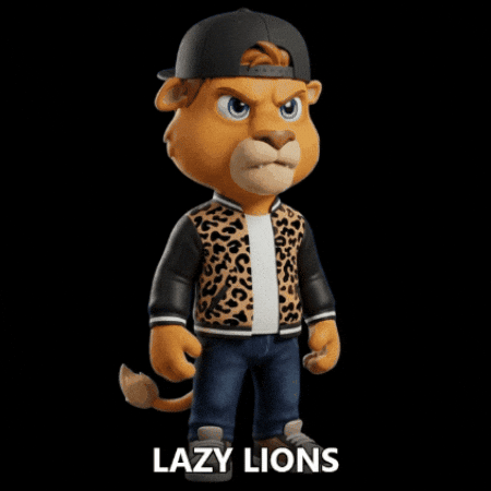 Lazy Lions GIF by Kanecoinc