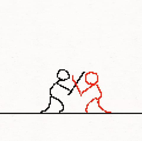 STICKMAN FIGHT  Animation Short (GIF) on Make a GIF