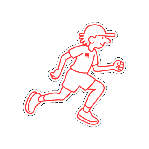 Run Running Sticker by Commando