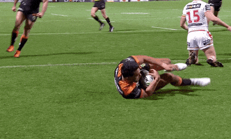 celebrate pumped up GIF by Wests Tigers