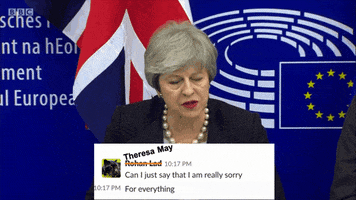 Sorry Theresa May GIF by nickmurthwaite