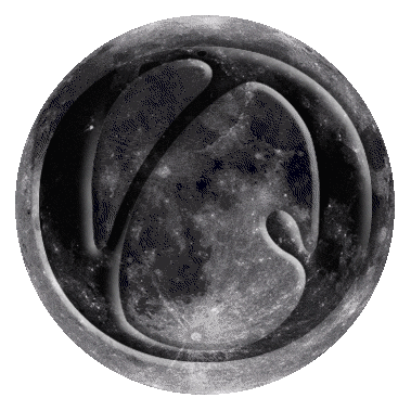 Moon O Sticker by Ana Locking