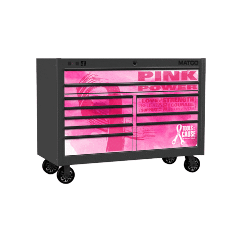 Zoom Pink Ribbon Sticker by Matco Tools
