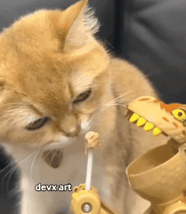 Surprised Cat GIF by DevX Art