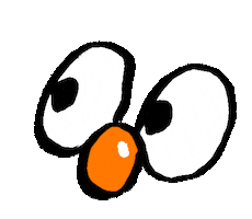 Nervous Eyes Sticker