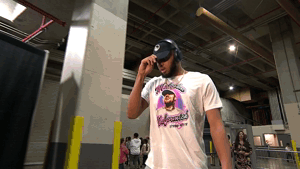 karl-anthony towns arrival GIF by NBA
